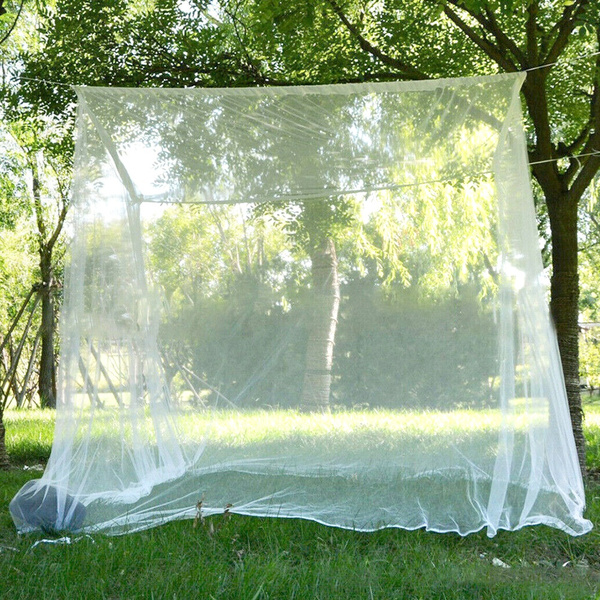 White Square Large Mosquito Control Outdoor Tent Mosquito Net Insect Prevention