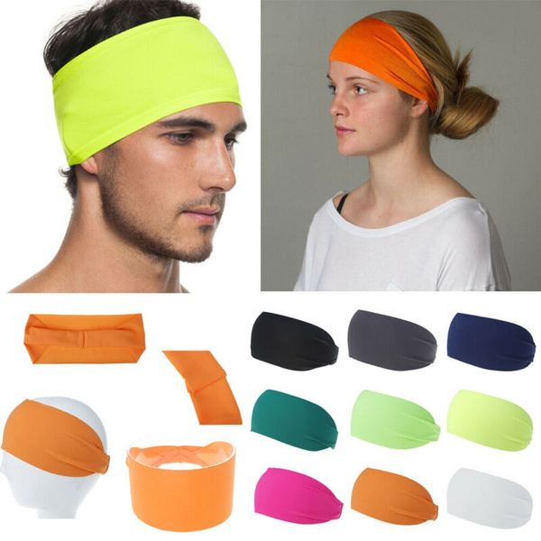 Sweat Sweatband Headband Yoga Gym Running Stretch Sport Head Band Headwear 