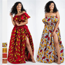 Summer, printeddres, Dress, african