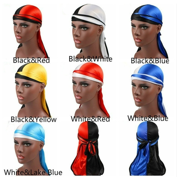 Bandana unissex durag, acessórios para cabelo, bandana, hip hop