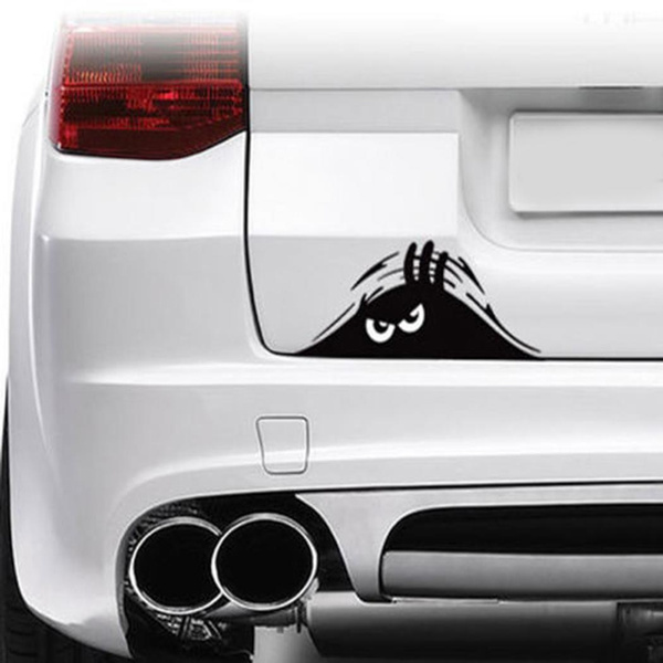 18 x 7 cm Black Car Stickers Dune Monster Reflective Car Stickers