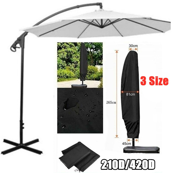 Waterproof Parasol Banana Umbrella Cover Cantilever Outdoor Garden Patio Shield 