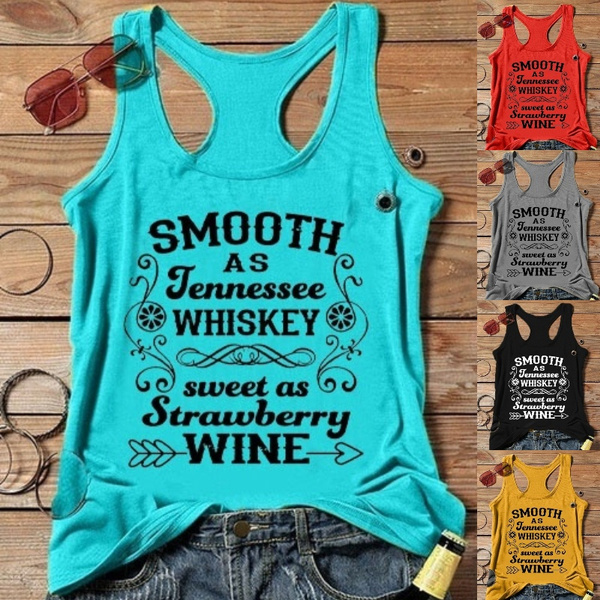 Summer Fashion Letter Printed Tank Tops 