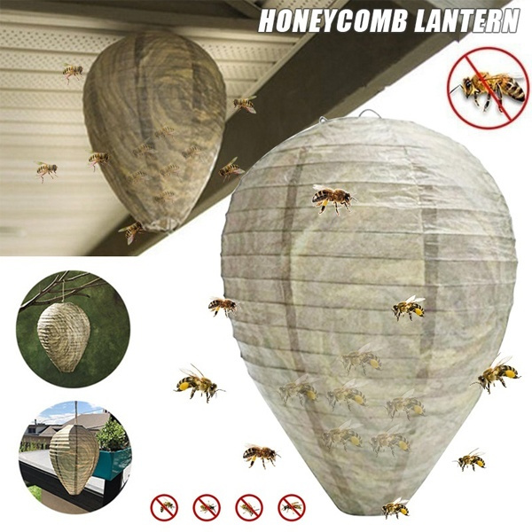 11x8.7in Outdoor Eco Friendly Wasp Nest Decoy Repellent Hanging Wasp Deterrent