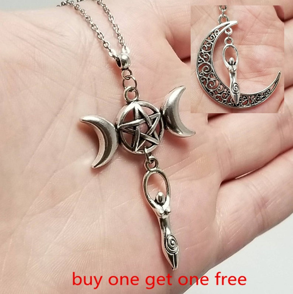 triple moon goddess jewelry