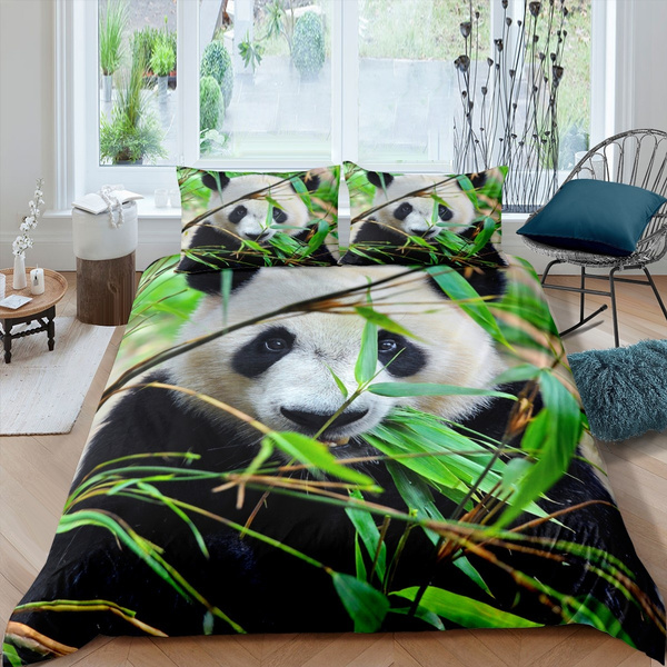 Panda Comforter Cover Cute Print, Panda Bedding Twin