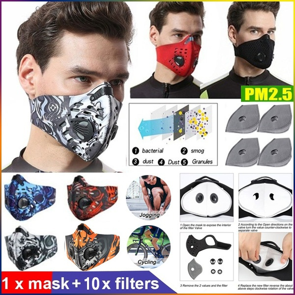 Dust Mask, Breathable Windproof Filter Half Face Mask With Hook