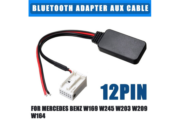 1pac Bluetooth5.0 Radio Stereo Aux Cable Adaptor For Mercedes W169 W245  W203 W209 W164 Bluetooth Cable With A Large Plug 5-12V - AliExpress