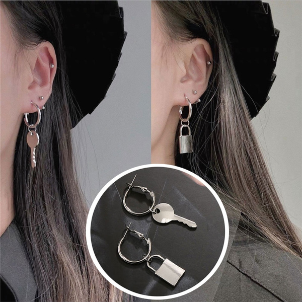 Jewelry Earrings Key Lock, Earrings Women Key Lock