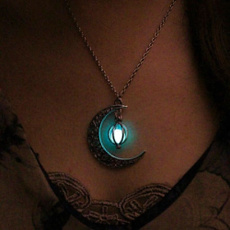 ghost, Turquoise, glowingnecklacependant, Love