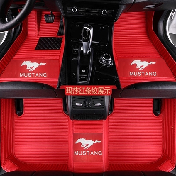 Red mustang floor deals mats