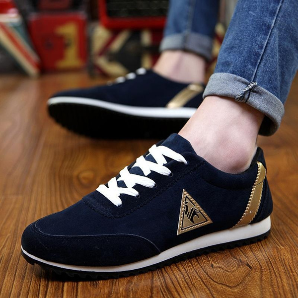Classic Mens Fashion Rooster Logo Shoes Casual Sport Shoes (Black,red ...