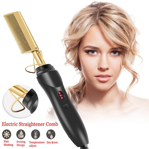 hair straightening comb machine