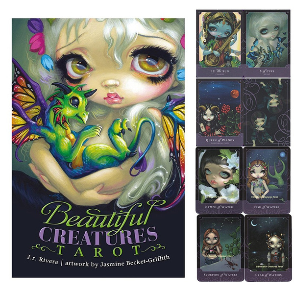 80pcs Beautiful Creatures Tarot Cards Deck Game Oracle Party Playing Card English Table Board Game Divination Fate | Wish