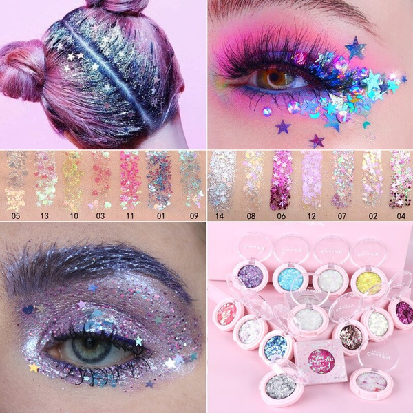 sequin makeup