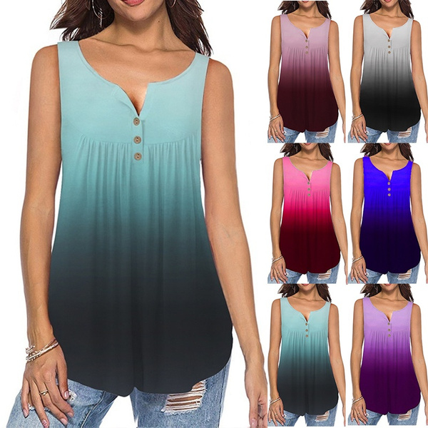 New Women Ladies Sleeveless Vest Blouse Casual Tank Tops Camisole T-Shirt Summer