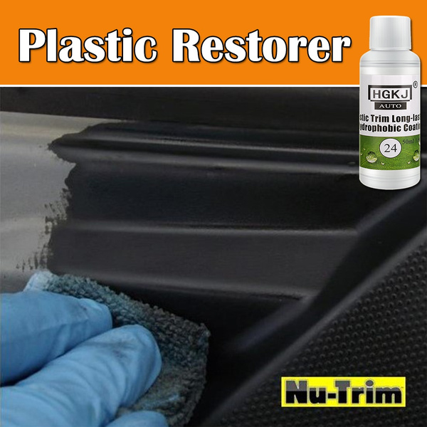 Plastic Trim Restorer Back To Black Trim Coating Kit Car Exterior Cleaner  Protectant Cleaning for Cars, Truck, Motorcycle