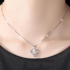 Necklaces Pendants, Valentines, Heart Shape, Women's Fashion