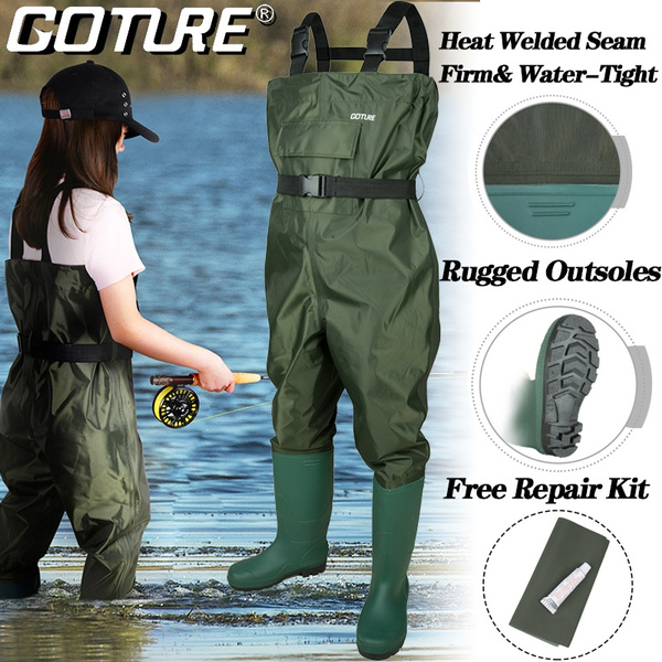 NEW Waterproof Coverall / Overall / All In One Suit Army Green Fishing /  Hunting
