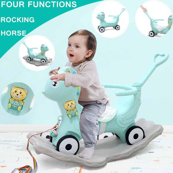 Children's Rocking Horse and Ride On Toys, Indoor Outdoor Dual-Sse Car, Boy  & Girl Rocking Animal Toys, Infant Ride Toy for 1-6 Year Old, Rocker Toy  for Kid, Toddler Ride Car |