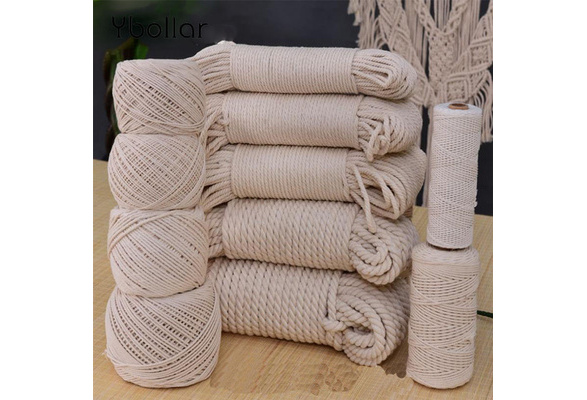 1/2/3/4/5/6mm Cotton Twisted Cord Rope Artisan Macrame String DIY Crafts 1/2/3/4/5/6mm Cotton Twisted Cord Rope Artisan Macrame String DIY Crafts