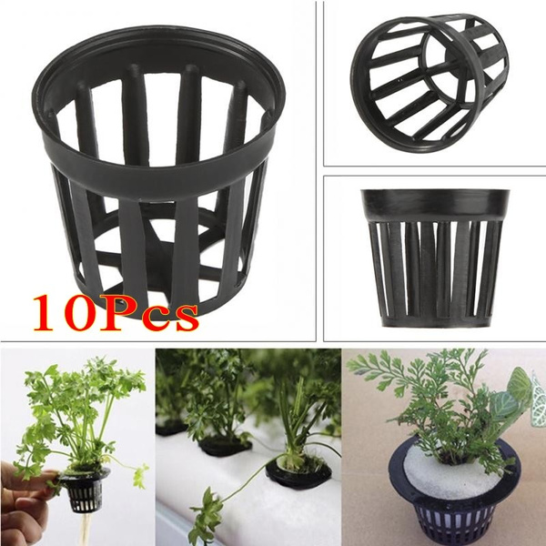 10pcs Heavy Duty Hydroponic Mesh Pots Net Cup Basket Aeroponic Plant Grow Garden 