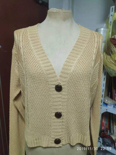 Women Sweater, sweater coat, Long Sleeve, V-neck