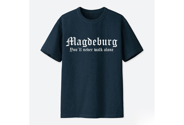 Magdeburg für Immer Premium T-Shirt blau Fussball,Domstadt,Pyro,Ultras,Elbe