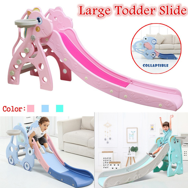 3 Styles!!!Toddler Slide Large Kids Slides And Climbers w/Basketball