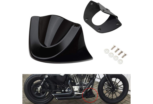 Front Chin Spoiler Air Dam Fairing Windshield Mudguard For Harley Dyna Models
