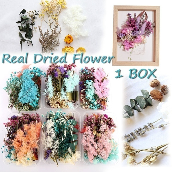 1 box of dried flowers dried plants scented candle candle pendant
