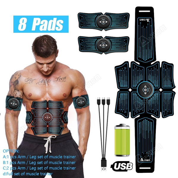 Stimulator Training Abs Fitness Gear Muscle Abdominal Toning Belt Trainer Device 