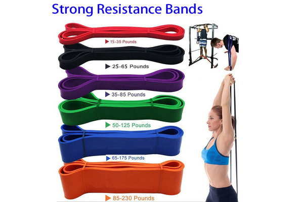 Resistance Bands Heavy Duty Loop Strong Exercise Sport Fitness Gym Yoga Latex UK 