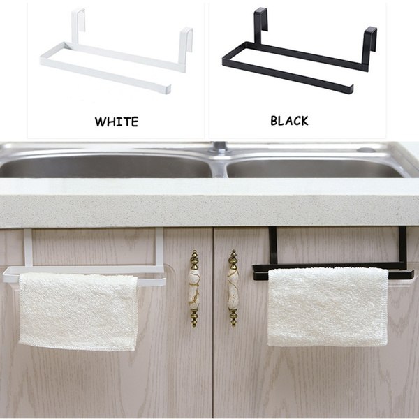New Iron Kitchen Tissue Holder Hanging, Hanging Bathroom Cabinet With Towel Bar
