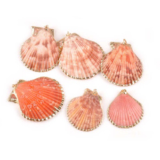 gold, sectorshell, decoration, Earring