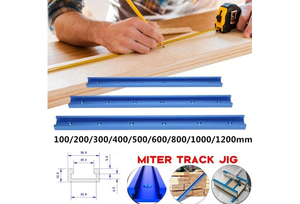 100-1200mm T-slot T-track Miter Track Jig Fixture Slot Woodworking Tool