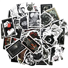 Car Sticker, Goth, skullsticker, scrapbookingsticker