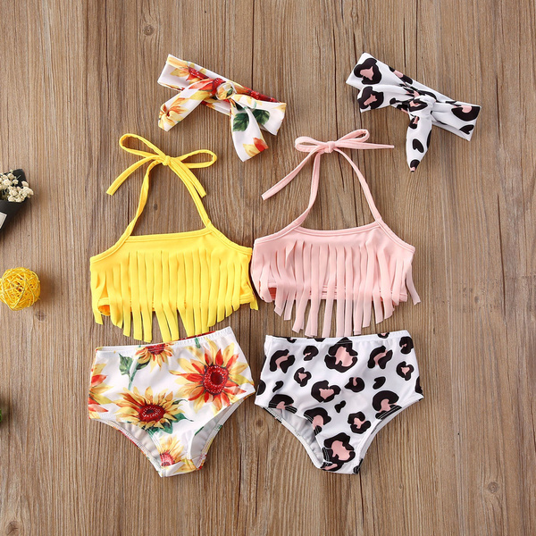 cute sunflower bathing suits