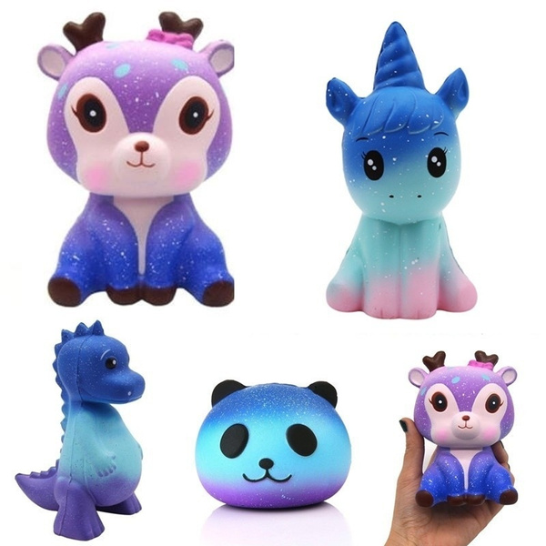 Fashion Lovely Stretch Squeeze Toy Soft Press Squishy Doll Toy Interesting  Gifts Simulation Squishy Fruit Animal Deer Panda Slow Rising Anti Stress  Toys Gifts 1pcs