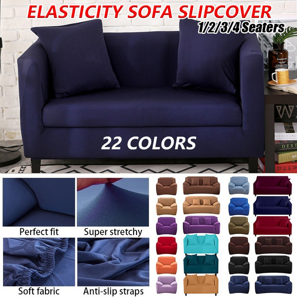 High Grade Cover For Sofa Furniture Armchair Modern Living Room Sofa Cover Stretch Elastic Couch Slipcover Cotton 1 2 3 4 Seater Wish