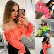 blouse, tops shirts for women, Fashion, off the shoulder top