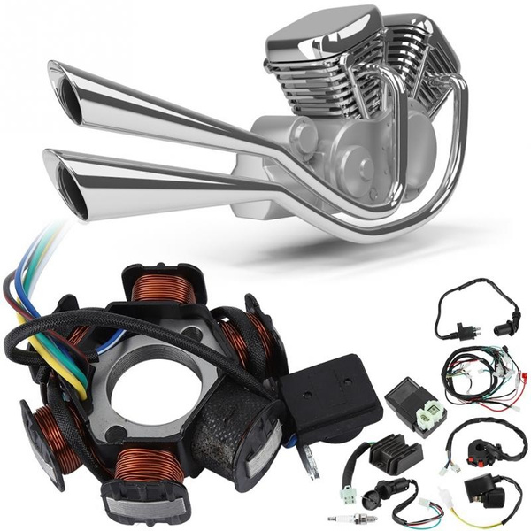 Electric Wiring Harness Kit Relay Rectifier Stator For GY6