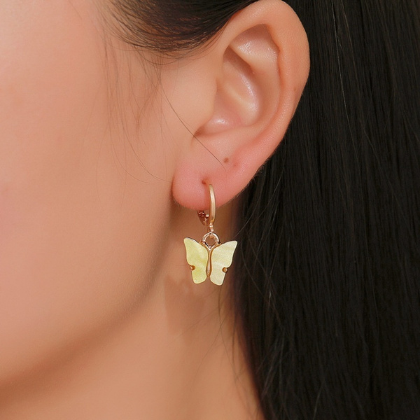 Pendientes De Mariposa Acrílicos Pendientes De Color De De Pendientes De Mariposa Acrílicos Pendientes De Color De De
