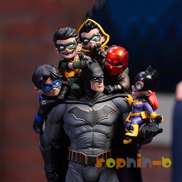 Famiglia Batman Robin Nightwing Red Hood Batgirl PVC Statue Figure | Wish