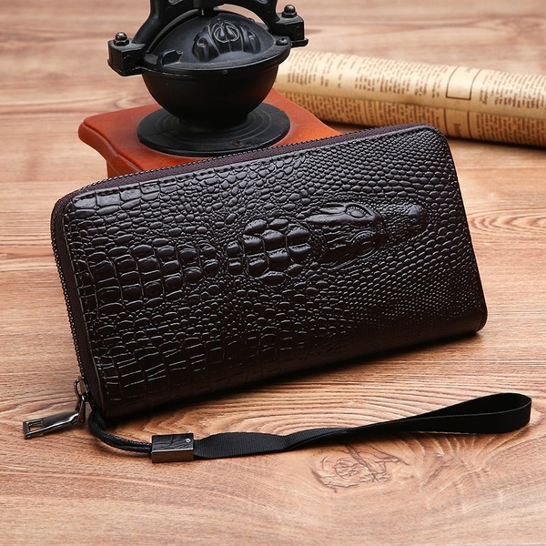 Crocodile discount clutch purse