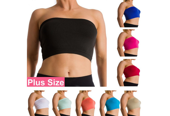 Women Invisible Sports Bra Wrapped Strapless Tube Tops Seamless Wrap Chest