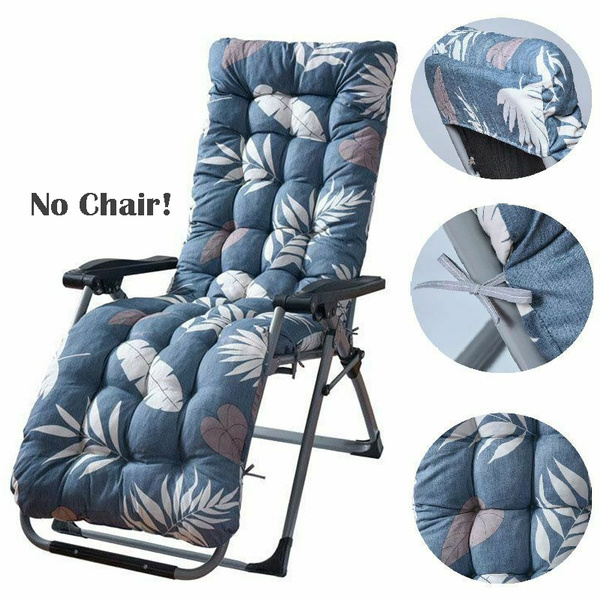 UK Garden Replacement Sun Lounger Cushion Pad Outdoor Chair Seat Recliner Cotton 