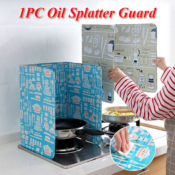 Foldable Oil Splash Cover Screen Kitchen Cooking Anti Splatter Stove Shield 1PC Foldable Oil Splash Cover Screen Kitchen Cooking Anti Splatter Stove Shield 1PC