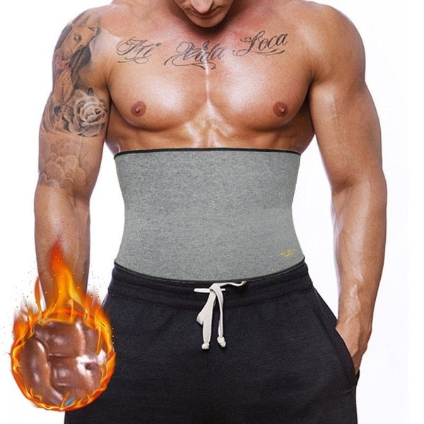 Neoprene Sauna Waist Trainer Sweat Belt Shaper for Men Women Weight Loss Workout 
