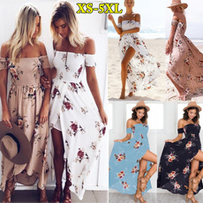 Summer, Strapless Dress, Fashion, Floral print